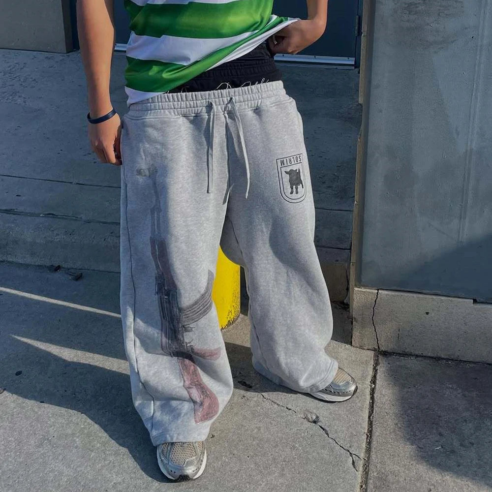 Y2K Double-Waistband AK Rifle Pants