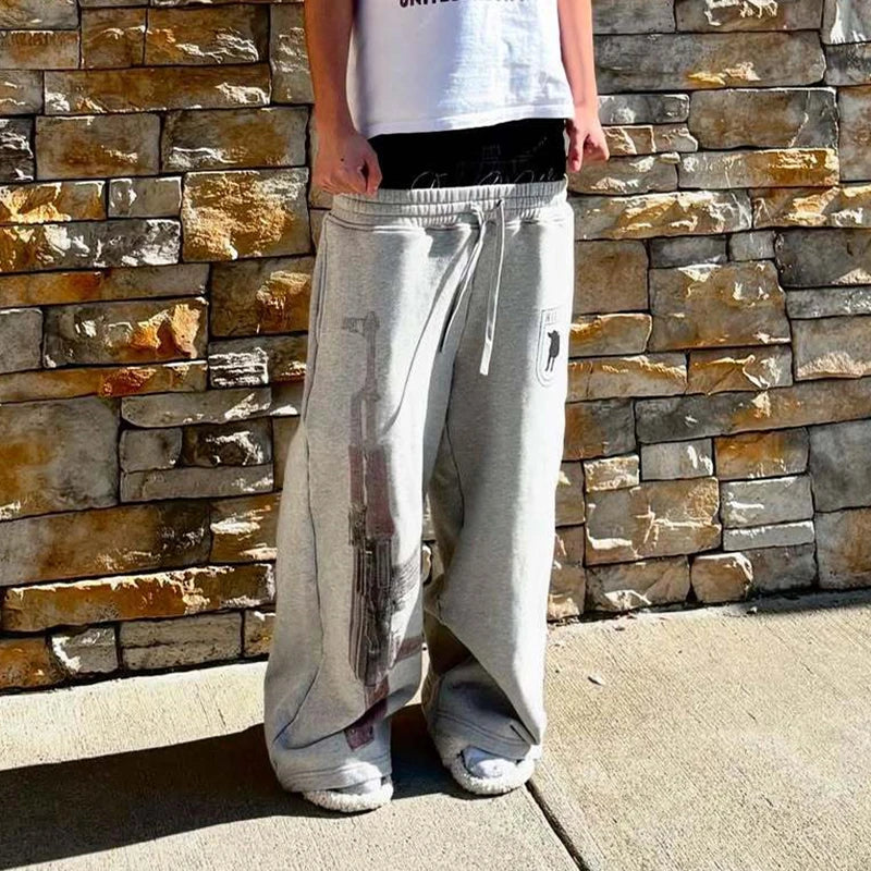 Y2K Double-Waistband AK Rifle Pants