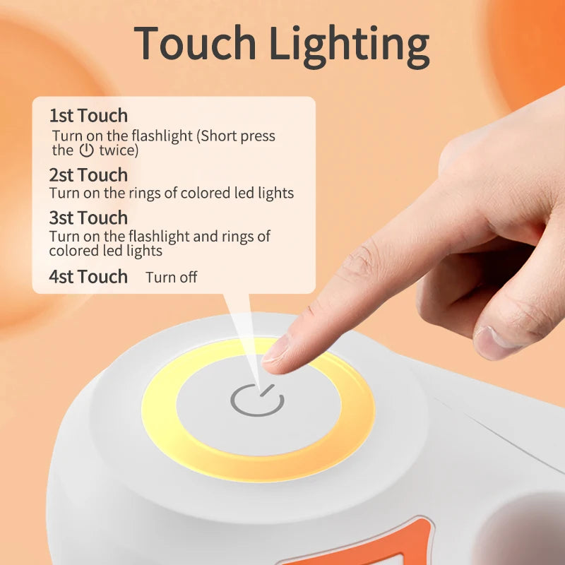 5M Retractable Dog Leash Automatic LED Light Luminous Roulette Leash Rope for Dogs Adjustable Pets Dog Walk Running Leads